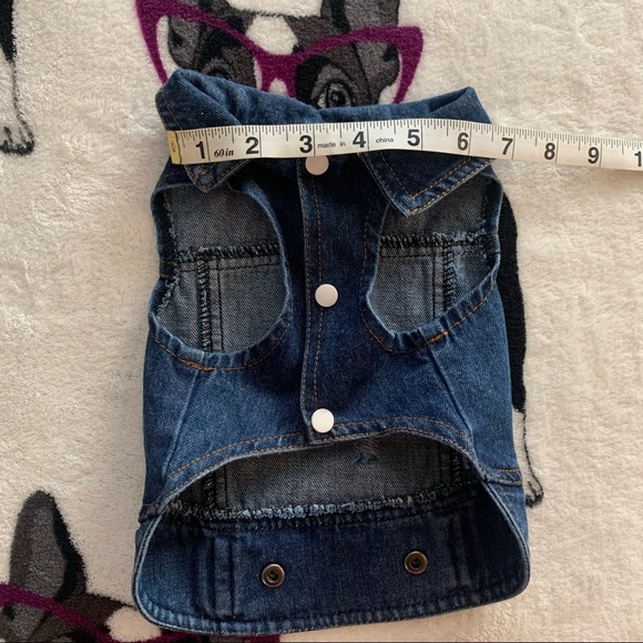 COPY - Dog denim jean jacket - Picture 9 of 12